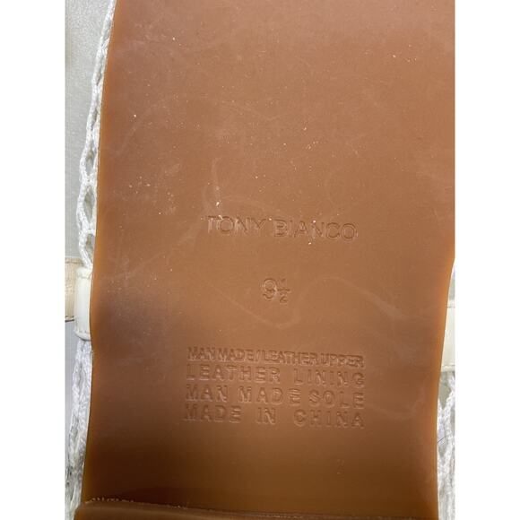 Tony Bianco 'Mia' White Patent Leather & Mesh Flats Size 9.5 - Picture 5 of 6